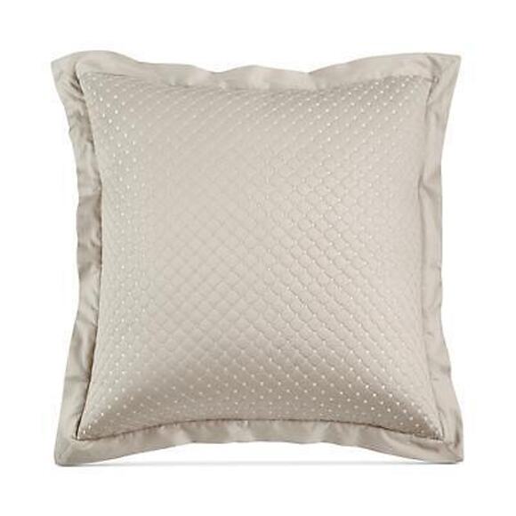 Charter Club Beige Quilted Cotton 30" x 30" European Sham - Picture 1 of 5